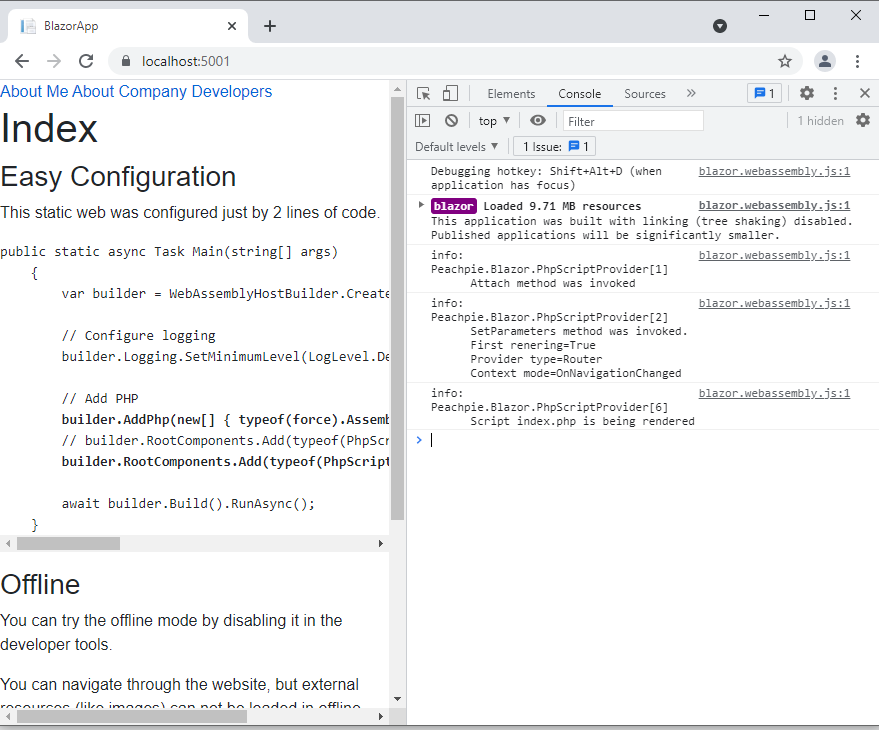 Diagnostic logs for your PHP/Blazor project